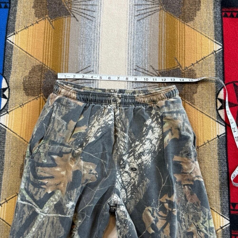 Vintage Mossy Oak Field Staff Camo Camouflage Sweatpants Size Medium Gym Lift - Picture 6 of 7